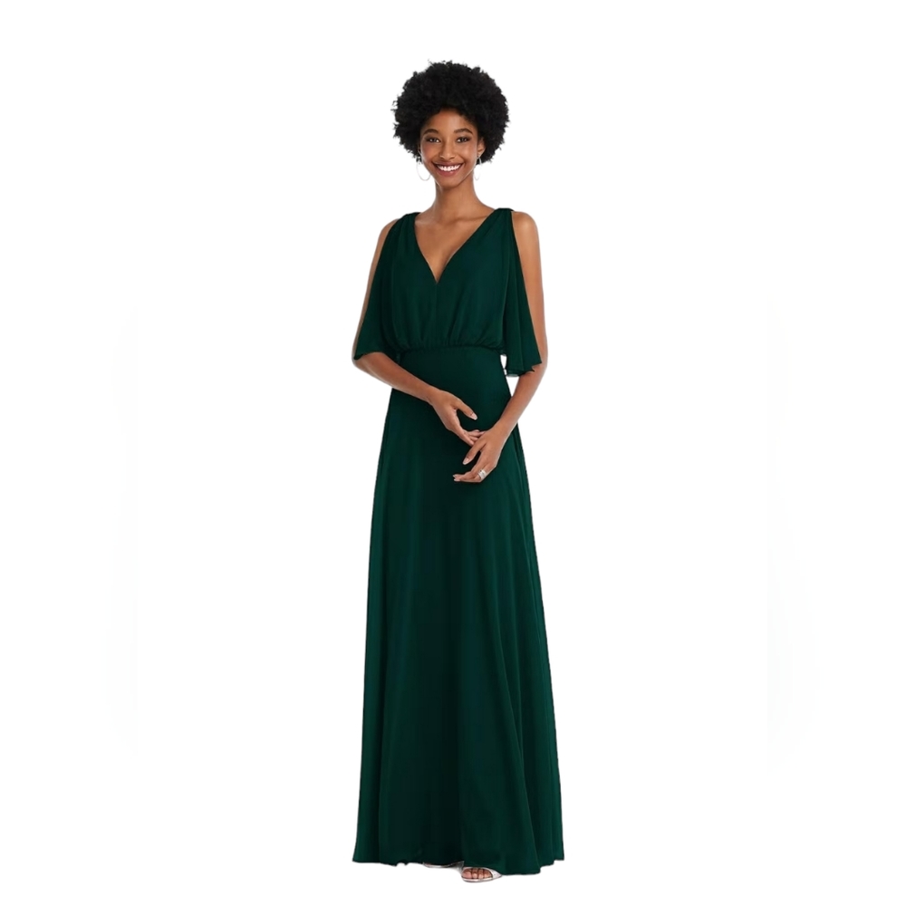 After Six Split Blouson Sleeve Gown size 14R